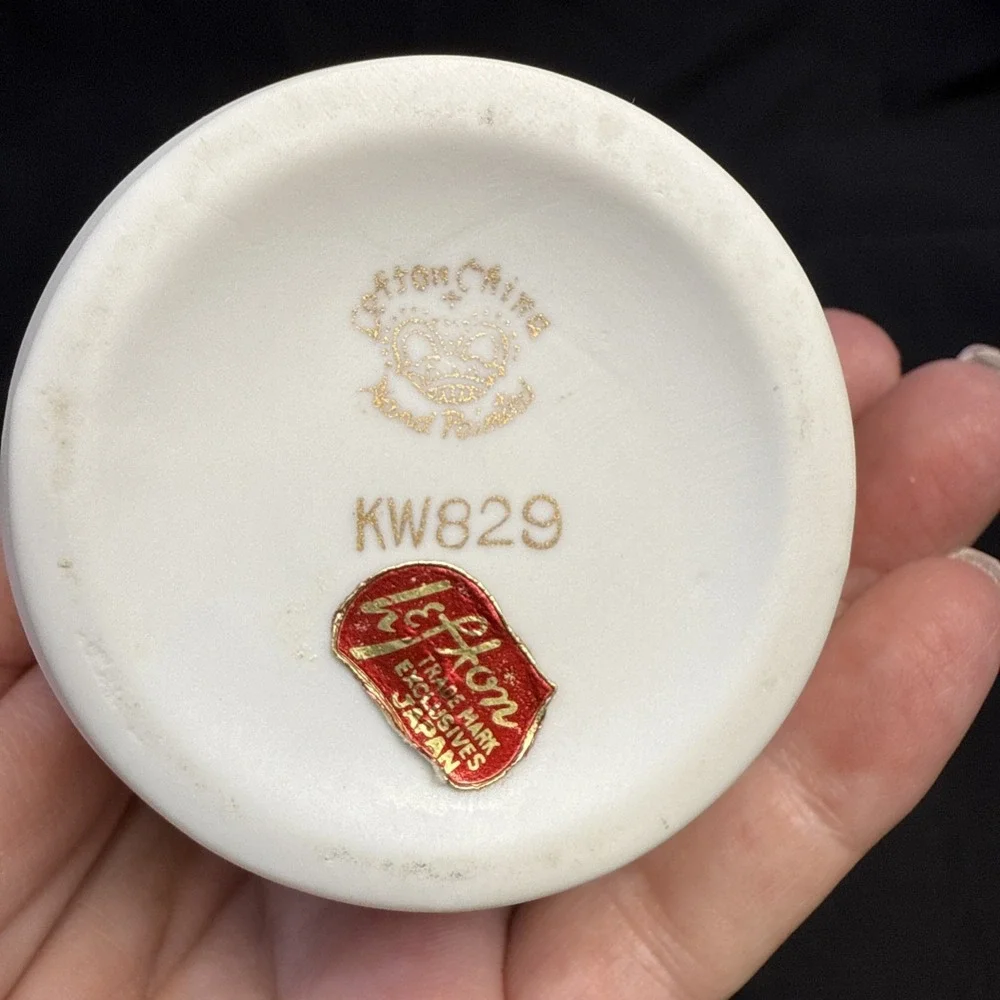 Vintage Exclusive Lefton China Floral Design‎ Mini 1 Handle Vase Made in Japan